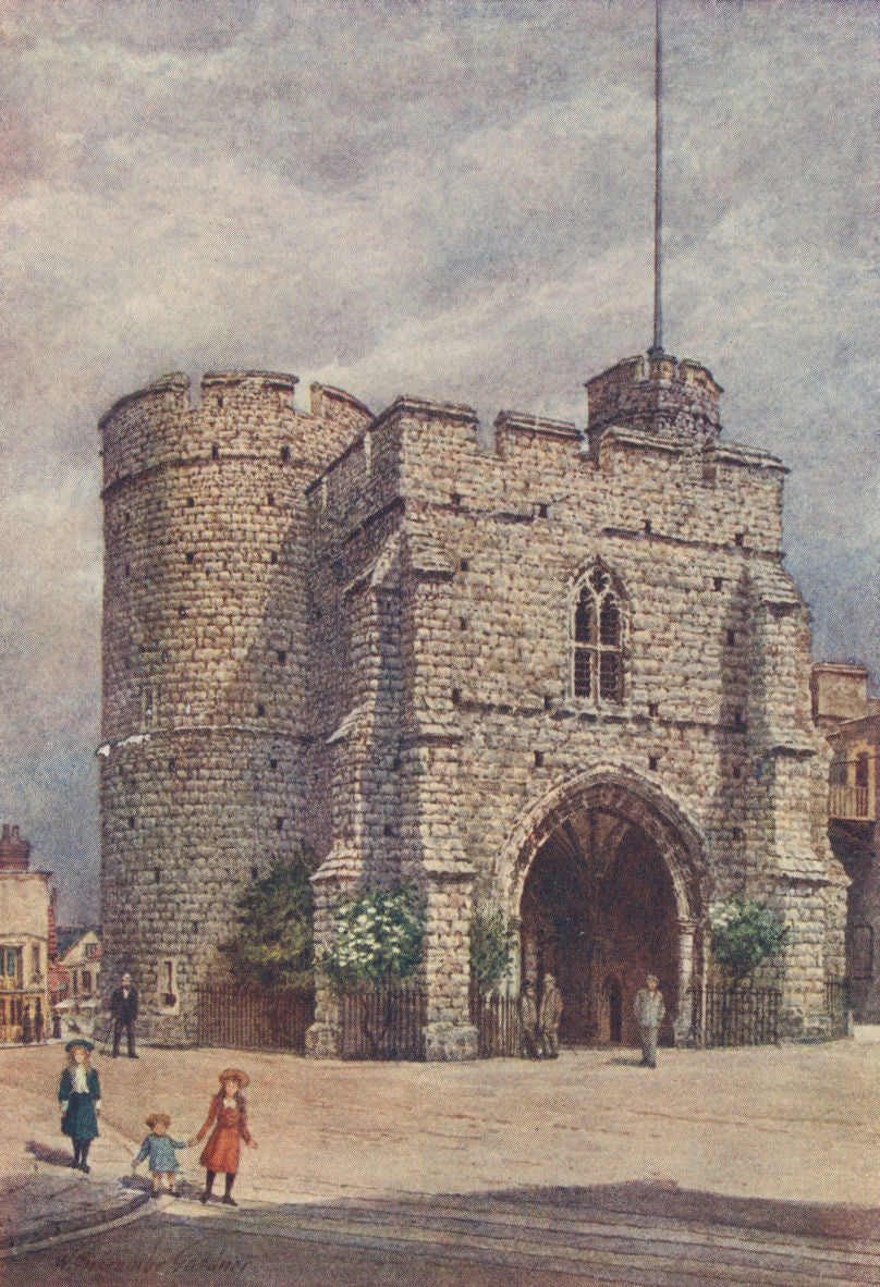 KENT. Westgate, Canterbury, by William Biscombe Gardner 1907 old antique print